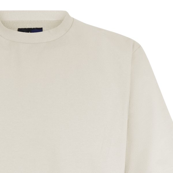 Sand Boxy Heavy Weight Knit Denim T-Shirt - Image 3
