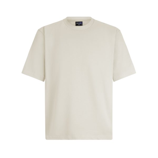 Sand Boxy Heavy Weight Knit Denim T-Shirt