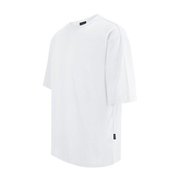 White Light Weight Boxy T-Shirt - Image 2