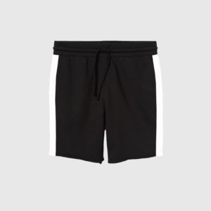 BlackWhite-Side-Stripe-Shorts