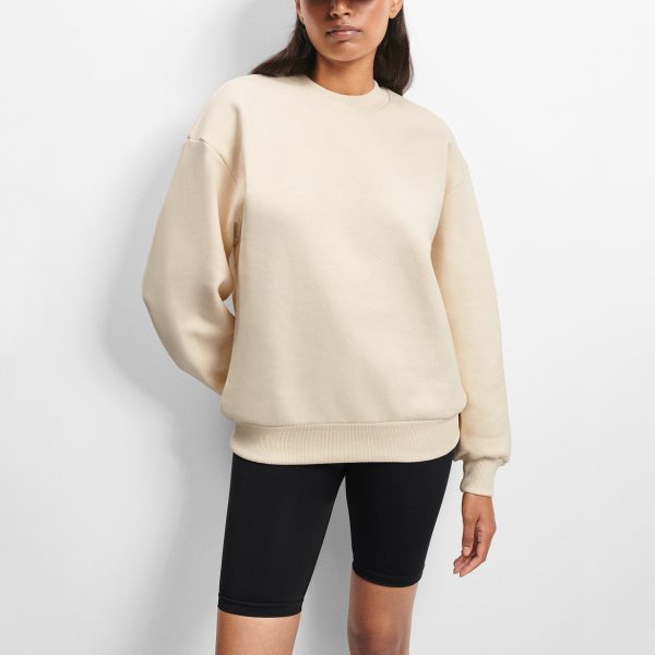 Cream Oversized Sweatshirt - Image 2