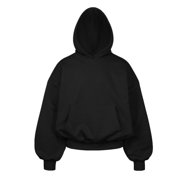 Black Boxy Hoodie
