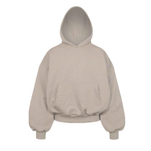 Khaki Boxy Hoodie