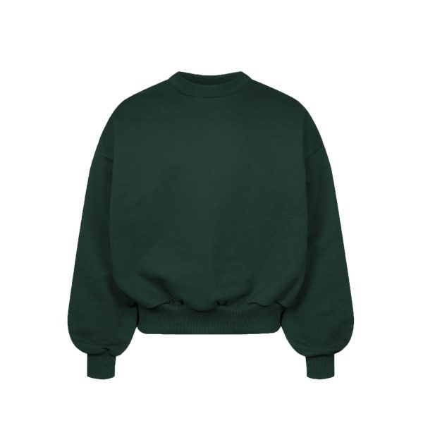 Bottle Green Boxy Sweatshirt