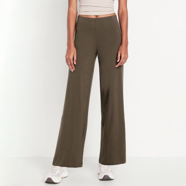 Brown Wide Leg Leggings - Image 2