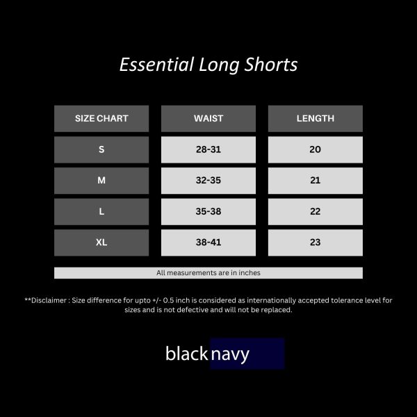 Black Essential Long Shorts - Image 4